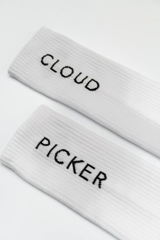 Cloud Picker Organic White Socks