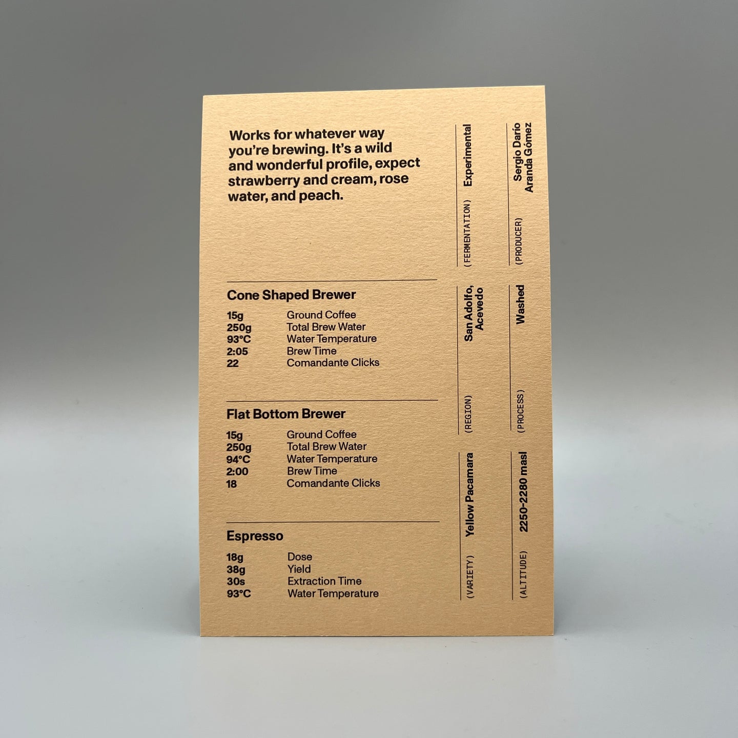 Colombia | Anaya (Yellow Pacamara) 100g