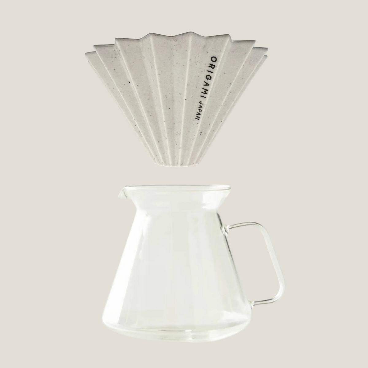The Japan Set - ORIGAMI ReWork Dripper S + HARIO Glass Server