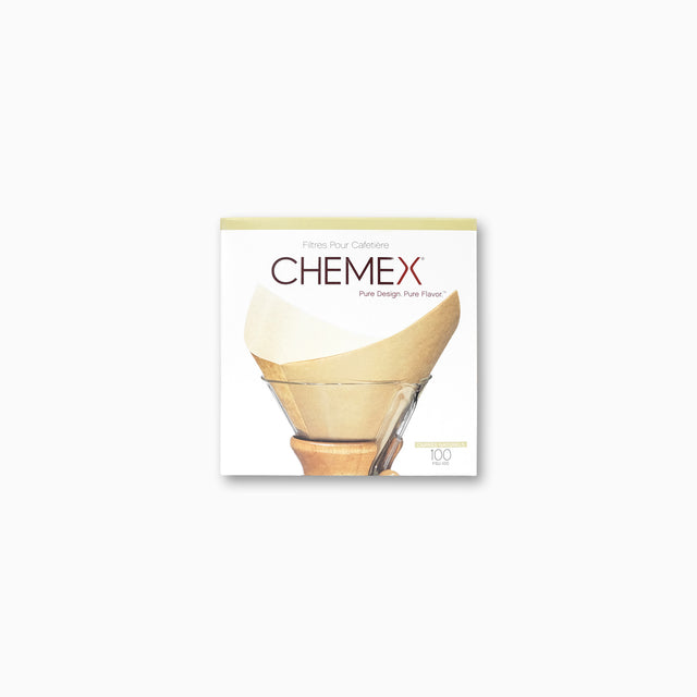 Chemex 6-8 Cup Filter Papers FSU-100 (Pre-Folded - Unbleached)